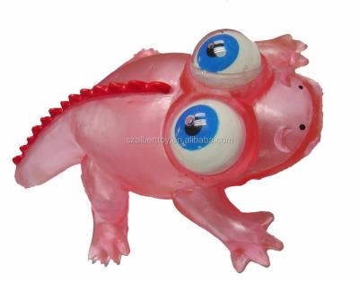 China Light Up Squishy Rubber Animals Moving Eyes Toys for sale