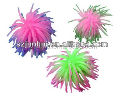 China Soft Toy Ball Multicolor Rubber Spiky Toy For Kids for sale