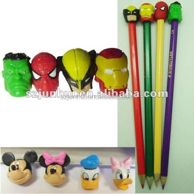 China Promotional Pencil Plastic License 3d Character Pencil Topper for sale