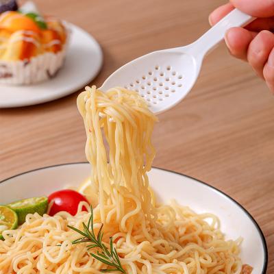 China New Disposable 2 in 1 Instant Noodle Spoon Food Grade Home Drainable Single Colander for sale