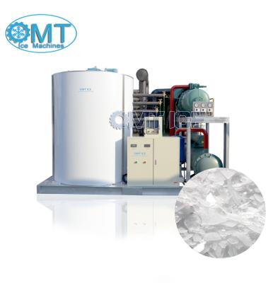 China OMT Commercial Fresh Water 10ton Per Day Flake Ice Machine Snow Ice Maker for sale