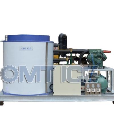 China OMT Industrial Hot Sale Flake Ice Machine 8 Ton / 24 Hours Sea Water Flake Ice Maker Machine Crushed Ice For Ship for sale