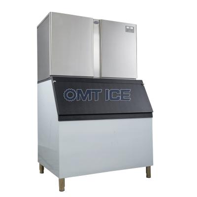 China Competitive Price Hotels Commercial Type Cube Ice Maker 1000kgs Ice Cube Making Machine With Big Condenser for sale