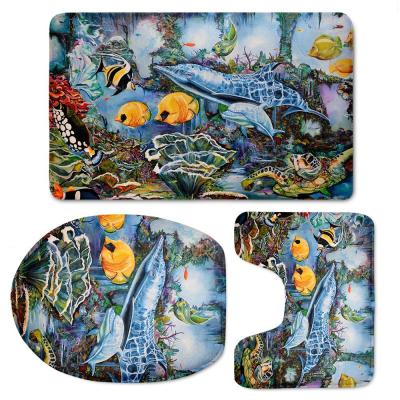 China Custom Logo Printed Toilet Seat Cover Sustainable Set Bathroom Accessories for sale