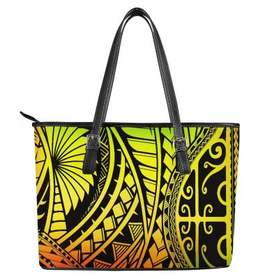 China Handbags for women 2022 hot sale suka polynesia tribal print bags women handbags ladies purses Dropshipping ladies handbags for sale