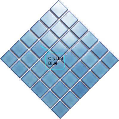 China Europe Ice Split Blue Gloss Ceramic Mosaic Floor Tiles Bathroom Tiles Swimming Pool Mosaic 2