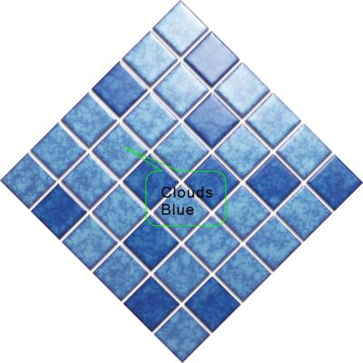 China Europe Ice Split Blue Gloss Ceramic Mosaic Floor Tiles Bathroom Tiles Swimming Pool Mosaic 2