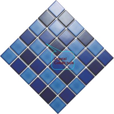 China Europe Ice Split Blue Gloss Ceramic Mosaic Floor Tiles Bathroom Tiles Swimming Pool Mosaic 2