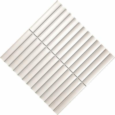 China Europe stripe rectangle flat porcelain mosaic tile 20x145mm porcelain tiles wall tiles design by Italy for living room reading room for sale