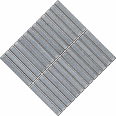 China Europe stripe rectangle porcelain crystal mosaic tile 20x145mm porcelain tiles wall tiles design by Italy for living room reading room for sale