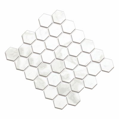 China Parquet White Rabbit Ceramic HexagonTiles Mosaic Printing mosaic2