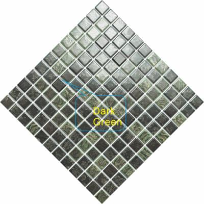 China Parquet Light Mattblue Gloss Mosaic Ceramic Floor Tiles Bathroom Tiles Swimming Pool Mosaic 8/9 Inch x 8/9 Inch Bathroom Room Wall Tiles for sale