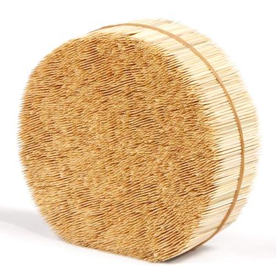 China Disposable Toothpick 63*0.18mm Double Head 63*0.16mm Natural Bamboo Single Head for sale