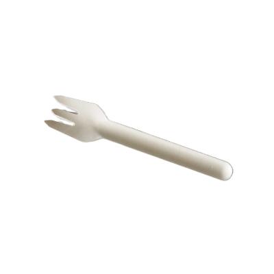 China Eco-friendly Disposable Biodegradable Home Eco-friendly Sugar Cane Pulp Hotel Restaurant Cutlery Bagasse Paper Cutter White Edible Spoon for sale