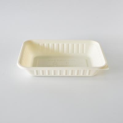 China Lid for 1000ml Container Food Container Food Grade Cornstarch Biodegradable Lunch Box for Caterer for sale