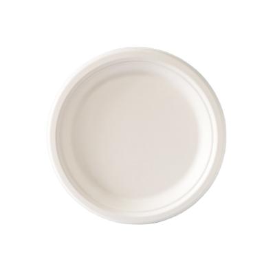 China Factory price biodegradable chinese sugar cane bagasse 9 inch dish for sale