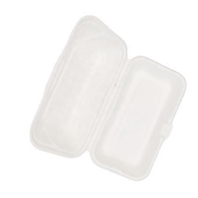 China Disposable Tableware Box MP2-2 Sugar Cane Bagasse Biodegradable Lunch Box for sale