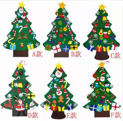 China New brain educaiton children's handmade puzzle felt Christmas tree decorations for sale