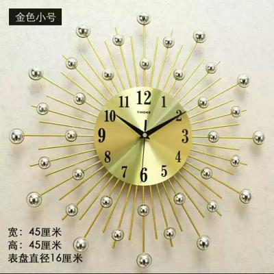 China Class Quartz Clock Creative Border Art Wall Clock Decoration Silent Iron Amazon Craft Clock Watch for sale