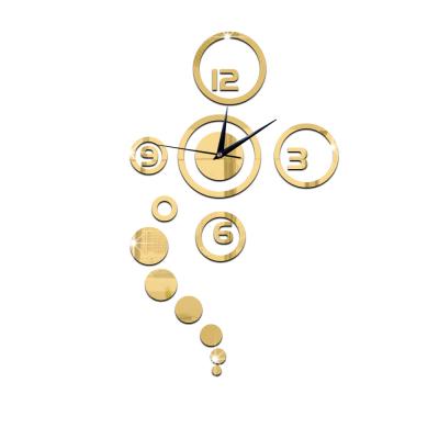 China Calendars Shape Relogio Parede Wall Clocks Wall Mirror Clock For Living Room Bedroom for sale