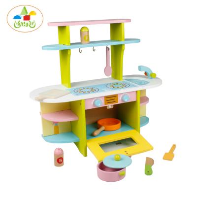 China DIY TOY Wooden Simulation Kitchen Set Toys For Kid Play House Children Educational Toys for sale