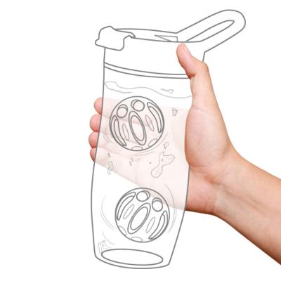 China Viable Eco Friendly Bpa Free Gym Shaker With Handle Screw Lid Portable Protein Powder Shaker Bottle for sale