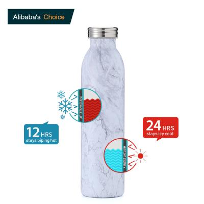 China OEM Sustainable Milk Double Wall Heat Transfer Stainless Steel Water Bottles For Kids And Parents for sale