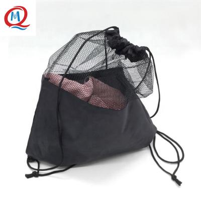 China Reusable Mesh Drawstring Backpack Gym Sack Pack DAY BACKPACK Gym Bag for sale