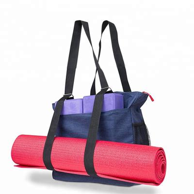 China Yoga Mat Tote Bag With Adjustable Strap wholesale yoga Matt Carrier Bag 16