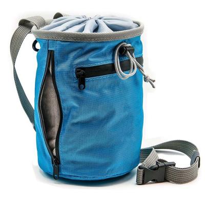 China Climbing Chalk Bag With Foldable Quick-Clip Belt Strap Chalk Bag 5*7 Inch for sale