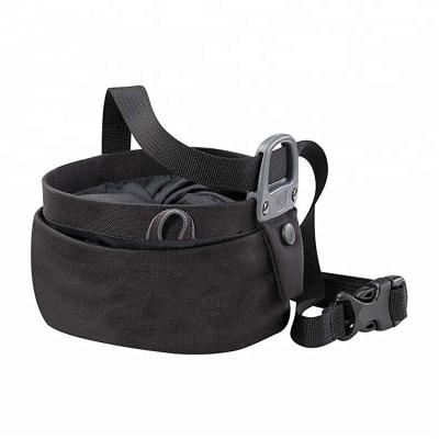 China Large Chalk Bag For Rock Climbing With Adjustable Belt And Zipper Pouch 7.1*3.9*2 Inches for sale