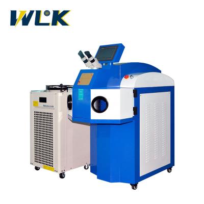 China Gold Silver Platinum Copper 200W Gold Silver Platinum Copper Stainless Steel YAG Jewelry Laser Welding Machine with External Chiller for sale