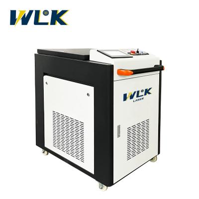 China Stainless steel Hanwei Head 1000W 1500W 2000W 1KW 1.5KW 2KW Handheld Continuous CW Fiber Laser Cleaning Machine for sale