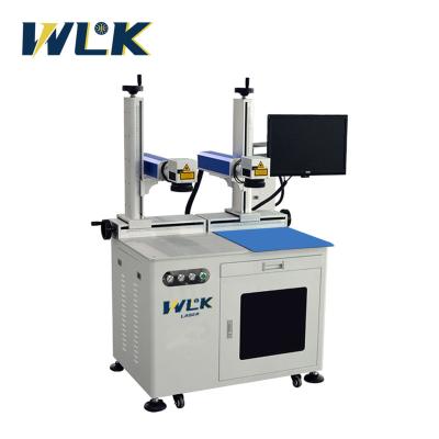 China Programmable 20W-100W Double Galvo Scanner Custom Large Format Splicing Fiber Laser Marking Machine For Metal Nonmetal Materials for sale