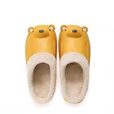 China Wholesale Indoor Winter Plush EVA Bedroom Fashion Trend Bear Slippers Bear Men Women Men Women Slippers for sale