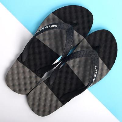 China Fashion Sports EVA Flip Flops Outdoor Non-Slip Massage Fashion Slippers 2021 New Summer Men's Sweat-absorbent for sale