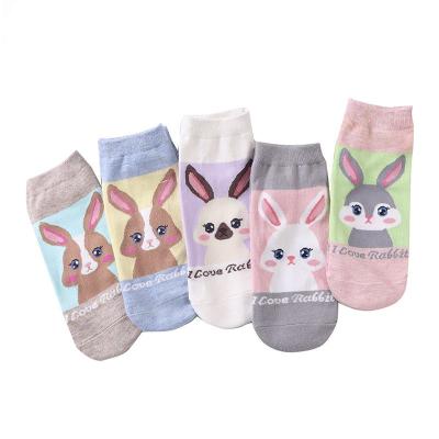 China High Quality QUICK DRY Cotton Girl No Show Bangs Cartoon School Low Cut Comfortable Socks For Spring Summer Autumn Winter for sale