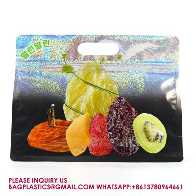 Китай Resealable Stand Up Pouches For Long Term Storage Holographic Design Sealable Packaging продается