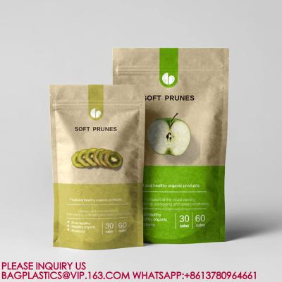 中国 Kraft Paper Stand-Up Pouch Nuts Tea Dried Fruit Sealed Packing Bag Packaging Zipper Bag 販売のため