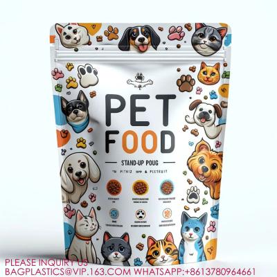 中国 Packaging Stand Up Bag Sealed Aluminum Foil Zipper Bag Medium Size Adult Dog Food Bags 販売のため