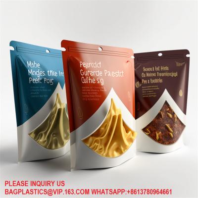 中国 Biodegradable Recycled Stand Up Pouch Dry Food Packaging Herbs Spices Zip Lock Mylar Bag 販売のため