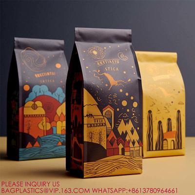 Китай 1lb Coffee Bag Matte Coffee Bean Packaging Bags Reusable Stand Up Gusset Foil Coffee Bag продается