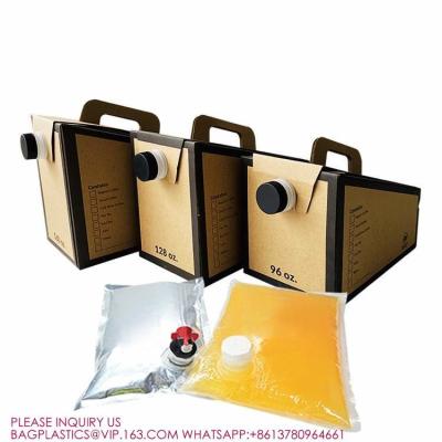 Китай BIB 3L 5L 10L 20L Plastic Tap Bag For Drinking Water Wine Juice Bag In Box With Butterfly продается