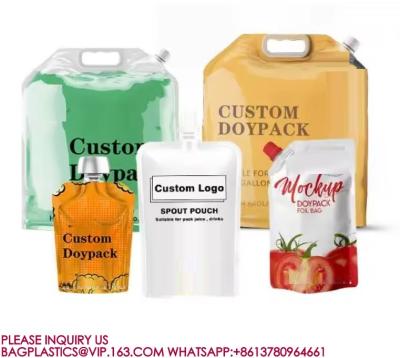 中国 Manufacture Custom Print Liquid Pouches Fruit Juice Jelly Bag Drink Cute Baby Spout Pouch 販売のため