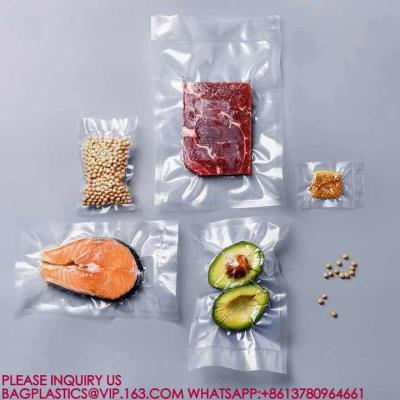 Китай Food Grade Plastic Packaging Bag PA PE 3 Sided Sealed Snack Bag Embossed Food Vacuum продается