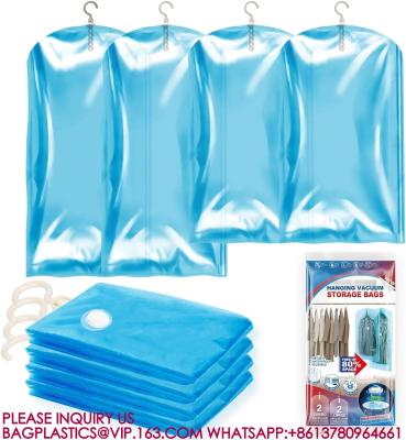 Китай Hanging Vacuum Storage Bags, Vacuum Sealed Bags Clothing Coats Jackets Space Saver Bags продается