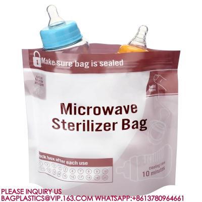 中国 Microwave Baby Bottle Sterilizer Bags Steam Sterilizing Bags Baby Bottles Baby Bottles 販売のため