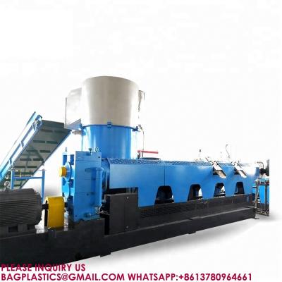 China Plastic Pelletizing Machine Pellet Recycling Machines Plastic Granulator For Pp Pe Film for sale