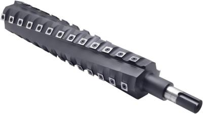 China Helical Planer Cutter Head For DW735 DW735X DW735-XE Thickness Planer, Spiral Cutterhead 4 Rows 56 Carbide Inserts With Pre-Assembled Bearings For Smoother Cut & Lower Noise for sale