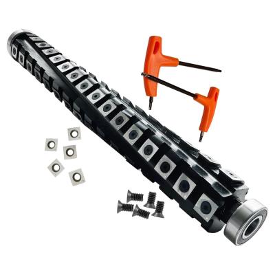 China 12-1/2 Inch Spiral Helical Cutterhead For DeWalt DW733 DW734 Planer Modern Design Professional Woodworking Tools Alloy Tipped Knifes Helical Spiral Cutter Head for sale